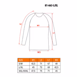 NEO tools 81-663-L/XL biancheria intima integrale