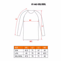 NEO tools 81-663-XXL/XXXL biancheria intima integrale