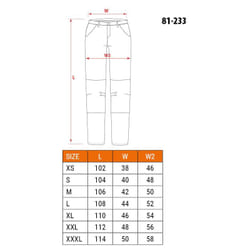 NEO tools 81-233-L pantalone protettivo Nero