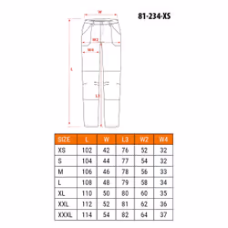 NEO tools 81-234-XS pantalone protettivo Nero - Vista aggiuntiva 5