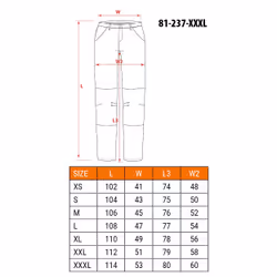 NEO tools 81-237-XXXL pantalone protettivo