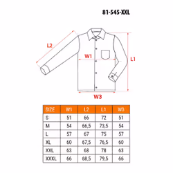 NEO tools 81-545-XXL camicia e top Cotone