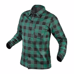 NEO tools 81-546-XXL, Camicia, Verde, Nero, XXL, Cotone, 100% Cotton, 1 pz