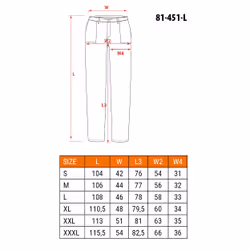 NEO tools 81-451-L pantalone protettivo Blu - Vista aggiuntiva 7