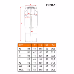 NEO tools 81-290-S pantalone protettivo Nero