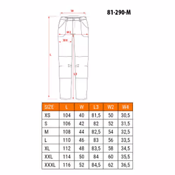 NEO tools 81-290-M pantalone protettivo Nero