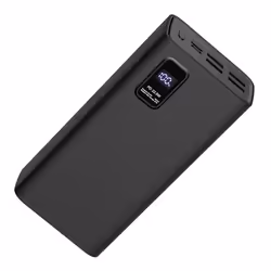 Platinet PMPB30WQC728B, 30000 mAh, Polimeri di litio (LiPo), 3,7 V, Nero