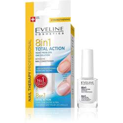 Eveline Cosmetics Siero Professionale per la ricostruzione delle unghie 8in1 Azione Totale 12 ml