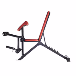 HMS Fitness LS3859 Panca di allenamento con peso regolabile Schienale regolabile Sedile regolabile Gym Nero, Rosso - Vista aggiuntiva 2