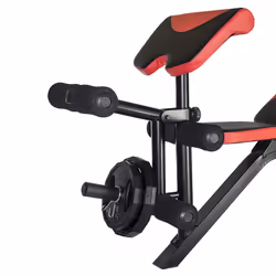 HMS Fitness LS3859 Panca di allenamento con peso regolabile Schienale regolabile Sedile regolabile Gym Nero, Rosso - Vista aggiuntiva 4