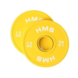 HMS Fitness CBRS15 2 pz Olympic Disco peso rivestito in gomma