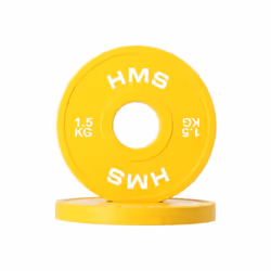 HMS Fitness CBRS15 2 pz Olympic Disco peso rivestito in gomma - Vista aggiuntiva 2