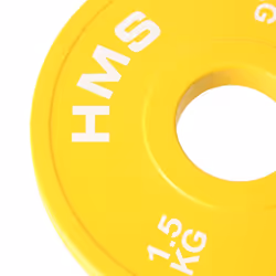 HMS Fitness CBRS15 2 pz Olympic Disco peso rivestito in gomma - Vista aggiuntiva 3