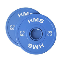 HMS Fitness CBRS20 2 pz Olympic Disco peso rivestito in gomma