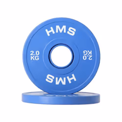 HMS Fitness CBRS20 2 pz Olympic Disco peso rivestito in gomma - Vista aggiuntiva 2