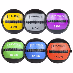 HMS Fitness WLB12 palla medica 12 kg Nero, Blu - Vista aggiuntiva 2