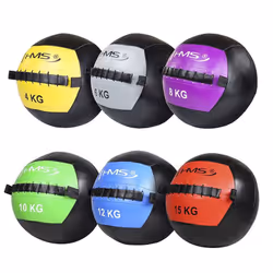 HMS Fitness WLB12 palla medica 12 kg Nero, Blu - Vista aggiuntiva 3