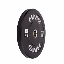 HMS Fitness BBR10 1 pz Olympic Disco peso rivestito in gomma - Vista aggiuntiva 2