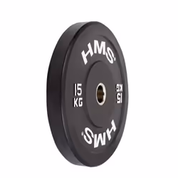 HMS Fitness BBR15 1 pz Olympic Disco peso rivestito in gomma - Vista aggiuntiva 2