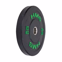 HMS Fitness HTBR10 1 pz Olympic Disco peso rivestito in gomma - Vista aggiuntiva 2
