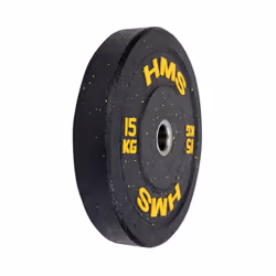 HMS Fitness HTBR15 1 pz Olympic Disco peso rivestito in gomma - Vista aggiuntiva 2