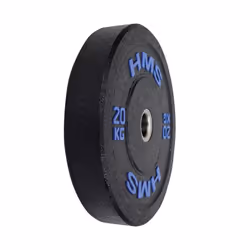 HMS Fitness HTBR20 1 pz Olympic Disco peso rivestito in gomma - Vista aggiuntiva 2