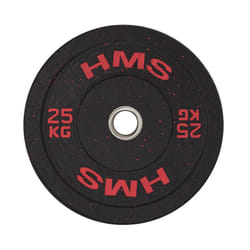 HMS Fitness HTBR25 1 pz Olympic Disco peso rivestito in gomma