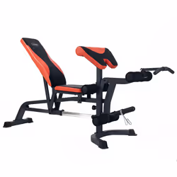 HMS Fitness LS3050 Panca di allenamento con peso regolabile Schienale regolabile Sedile regolabile Gym Nero, Rosso - Vista aggiuntiva 3