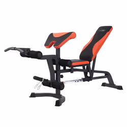 HMS Fitness LS3050 Panca di allenamento con peso regolabile Schienale regolabile Sedile regolabile Gym Nero, Rosso - Vista aggiuntiva 4