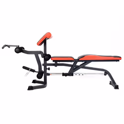 HMS Fitness LS3050 Panca di allenamento con peso regolabile Schienale regolabile Sedile regolabile Gym Nero, Rosso - Vista aggiuntiva 6