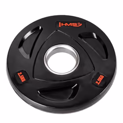 HMS Fitness TOX02 1 pz Olympic Disco peso rivestito in gomma - Vista aggiuntiva 2