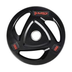 HMS Fitness TOX15 1 pz Olympic Disco peso rivestito in gomma