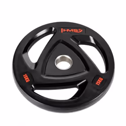 HMS Fitness TOX15 1 pz Olympic Disco peso rivestito in gomma - Vista aggiuntiva 2