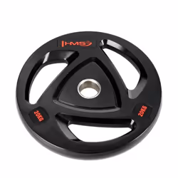 HMS Fitness TOX20 1 pz Olympic Disco peso rivestito in gomma - Vista aggiuntiva 2