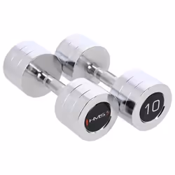 HMS Fitness CHD10 Manubrio fisso 10 kg 2 pz
