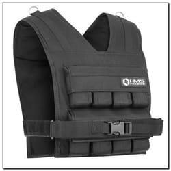 HMS Fitness KTO16 giubbotto ponderato Acciaio Nero