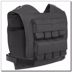 HMS Fitness KTO16 giubbotto ponderato Acciaio Nero - Vista aggiuntiva 2