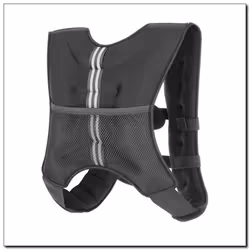 HMS Fitness KTO05 giubbotto ponderato 5 kg Neoprene, Sabbia Nero - Vista aggiuntiva 3