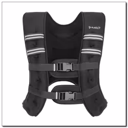 HMS Fitness KTO08 giubbotto ponderato 8 kg Neoprene, Sabbia Nero - Vista aggiuntiva 2