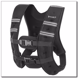 HMS Fitness KTO08 giubbotto ponderato 8 kg Neoprene, Sabbia Nero - Vista aggiuntiva 8