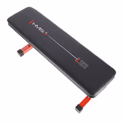 HMS Fitness L1211 Panca da allenamento con pesi piatti Casa Nero, Rosso - Vista aggiuntiva 4