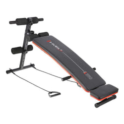 HMS Fitness L1110 Panca di allenamento con peso regolabile Sedile regolabile Casa Nero
