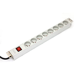 Digitus A-19-STRIP-2-IMP unità di distribuzione dell'energia (PDU) 8 presa(e) AC 1U Bianco