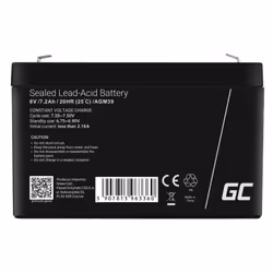 Green Cell AGM39 batteria ricaricabile industriale Acido piombo (VRLA) 7200 mAh 6 V - Vista aggiuntiva 4