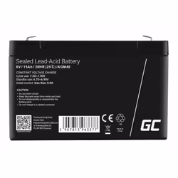 Green Cell AGM40 batteria UPS VRLA AGM 6 V 15 Ah - Vista aggiuntiva 4