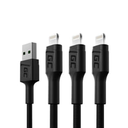 Green Cell KABGCSET05 cavo Lightning 1,2 m Nero