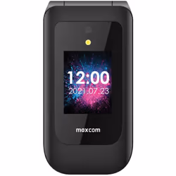 MaxCom MM827L, A conchiglia, Doppia SIM, 7,11 cm (2.8"), 320 x 240 Pixel, 1400 mAh, Nero
