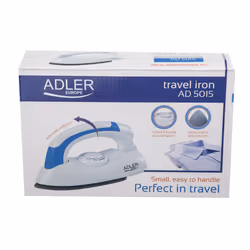 Adler AD 5015 Ferro a secco 800 W Blu, Bianco