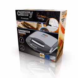 Camry Premium CR 3018 tostiera 700 W Nero, Argento - Vista aggiuntiva 4