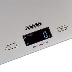 Mesko Home MS 3145 Grigio Superficie piana Rettangolo Bilancia da cucina elettronica - Vista aggiuntiva 4